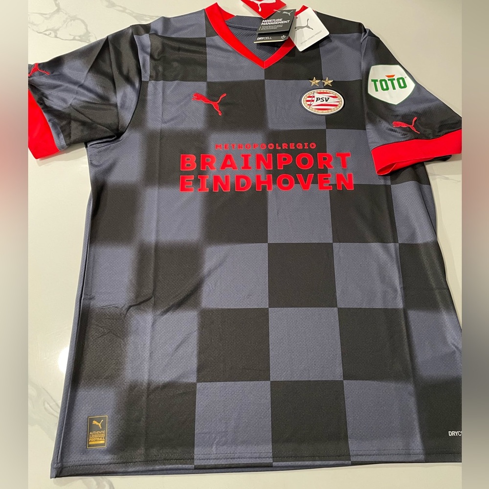 Philips Sport Vereniging (PSV) Puma Football / Soccer Jersey (Large) Retails $90